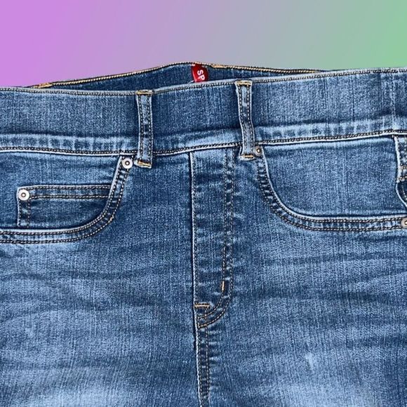 Spanx Skinny Fit High Rise Denim Jeans Size XS 24x27 - Picture 6 of 6